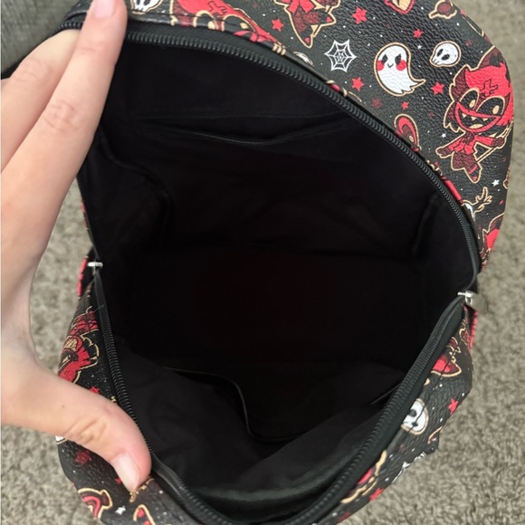 Vivzie Pop Helluva Boss Hazbin Hotel Demon Alastor Mini Backpack Halloween NEW! - Picture 7 of 10